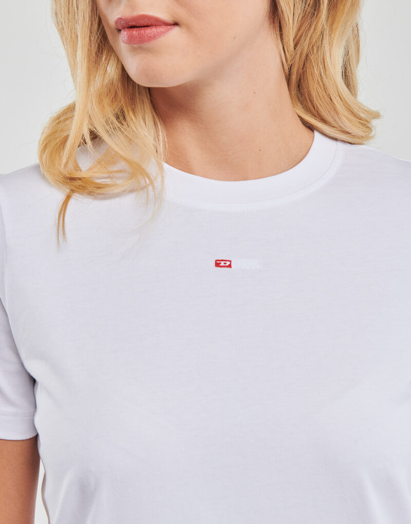 T-shirt  Diesel  T-REG-MICRODIV  Bianco T-shirt maniche corte Donna - 5