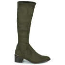 JB Martin 1JOLIE Khaki Damen-Stiefeletten mit Absatz - Gr&ouml;&szlig;e 2