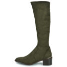 JB Martin 1JOLIE Khaki Damen-Stiefeletten mit Absatz - Gr&ouml;&szlig;e 4