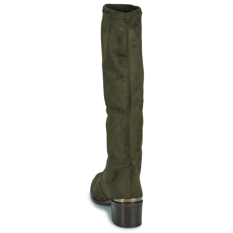 JB Martin 1JOLIE Khaki Damen-Stiefeletten mit Absatz - Gr&ouml;&szlig;e 5