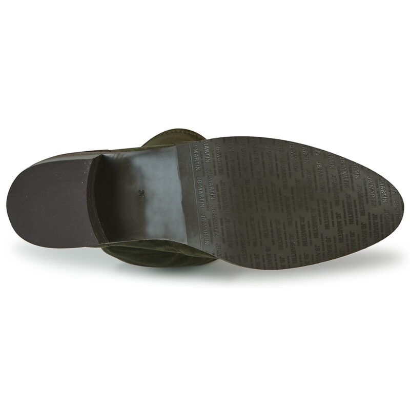 JB Martin 1JOLIE Khaki Damen-Stiefeletten mit Absatz - Gr&ouml;&szlig;e 7