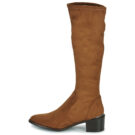 JB Martin 1JOLIE Braune Stiefeletten mit Absatz f&uuml;r Damen - Gr&ouml;&szlig;e 4