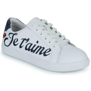 Bons baisers de Paname  SIMONE JE T AIME MOI NON PLUS  Bianco -  Sneakers basse Donna