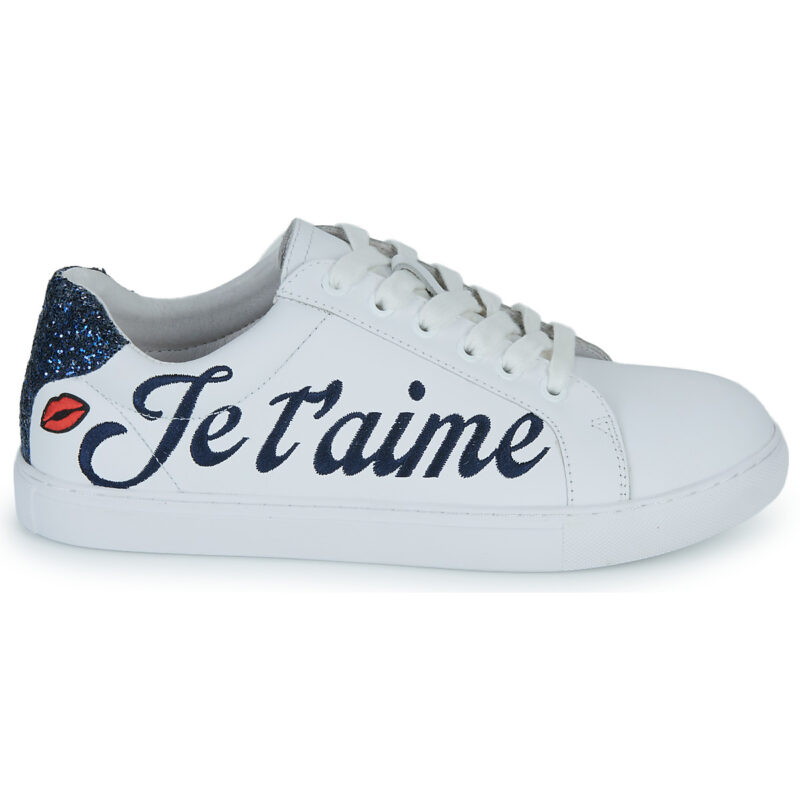 Bons baisers de Paname SIMONE JE T AIME MOI NON PLUS White Low-top sneakers Women - 2