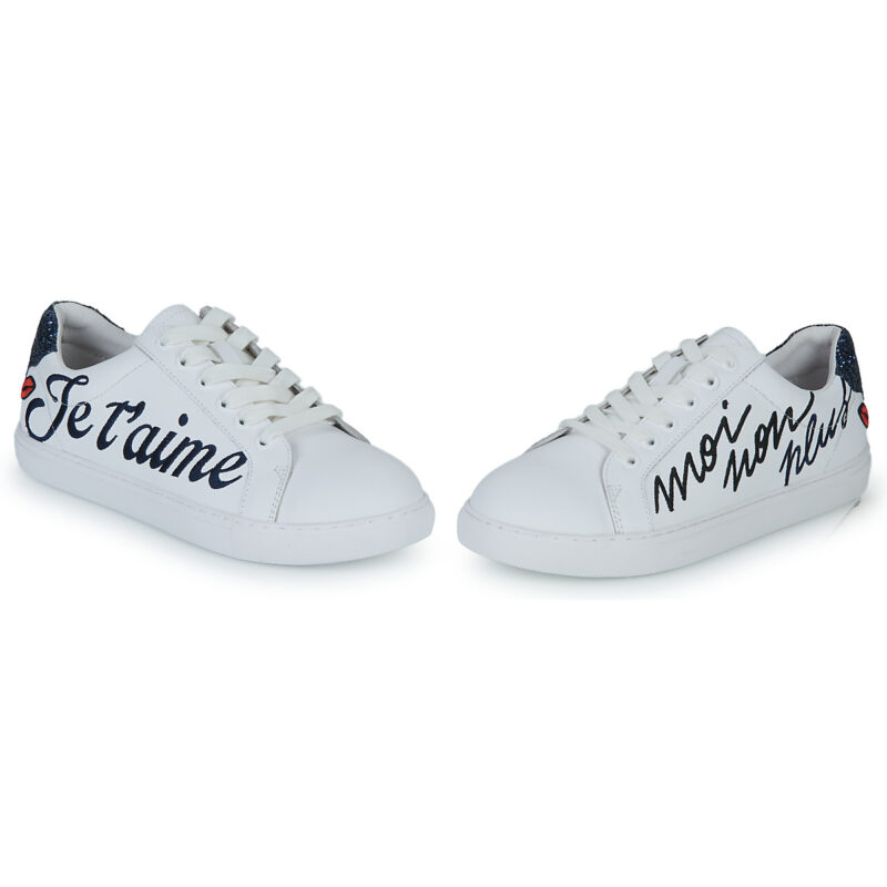 Bons baisers de Paname SIMONE JE T AIME MOI NON PLUS White Low-top sneakers Women - 6