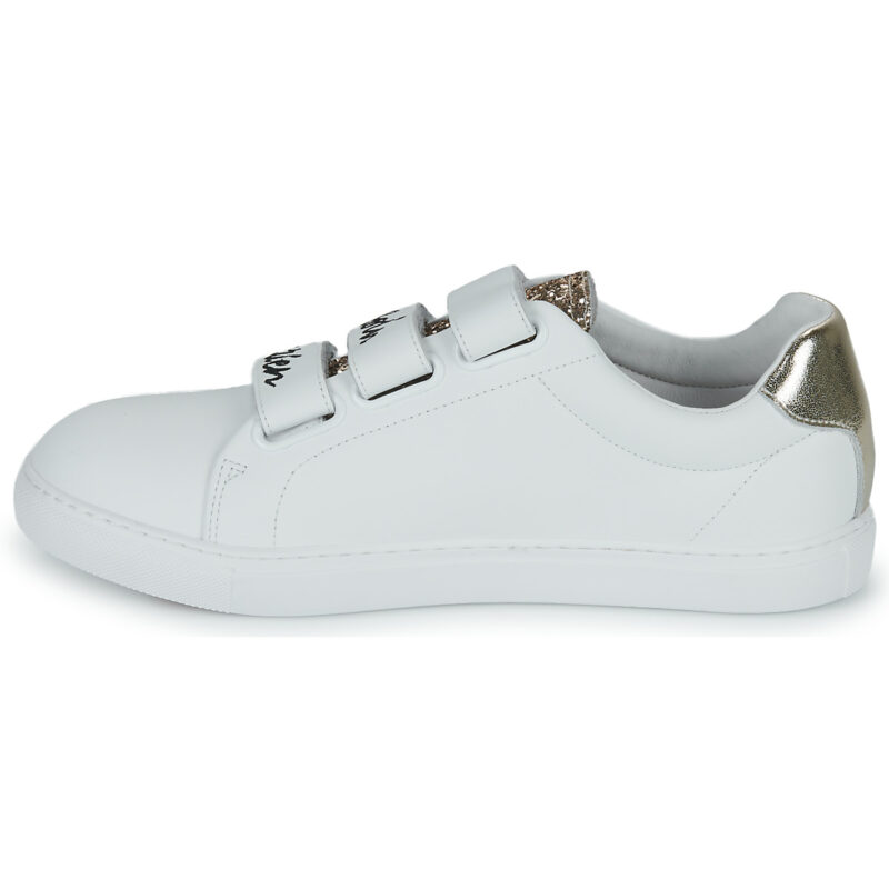 Bons baisers de Paname EDITH BESOIN DE RIEN ENVIE DE TOI Blanco Zapatillas bajas Mujer - 4