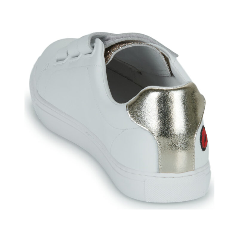 Bons baisers de Paname EDITH BESOIN DE RIEN ENVIE DE TOI Blanco Zapatillas bajas Mujer - 5
