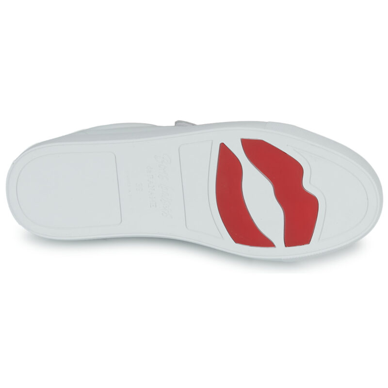 Bons baisers de Paname EDITH BESOIN DE RIEN ENVIE DE TOI Blanco Zapatillas bajas Mujer - 7