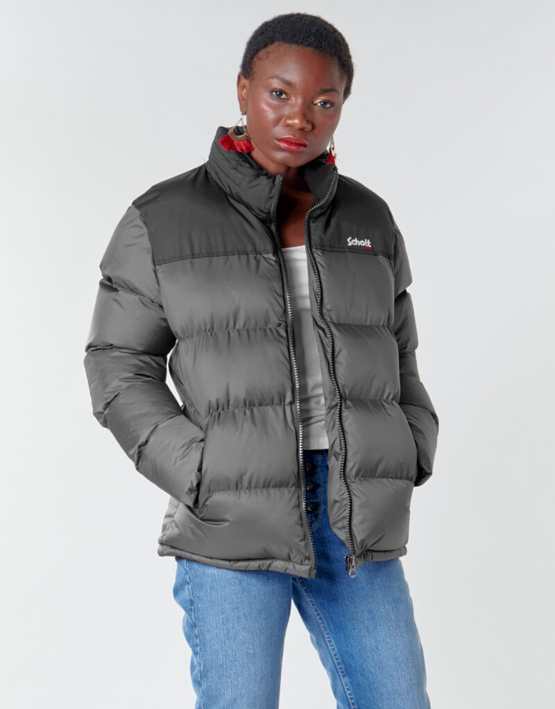 Schott Utah Daunenjacke Grau Herren Daunenjacken - Gr&ouml;&szlig;e 2