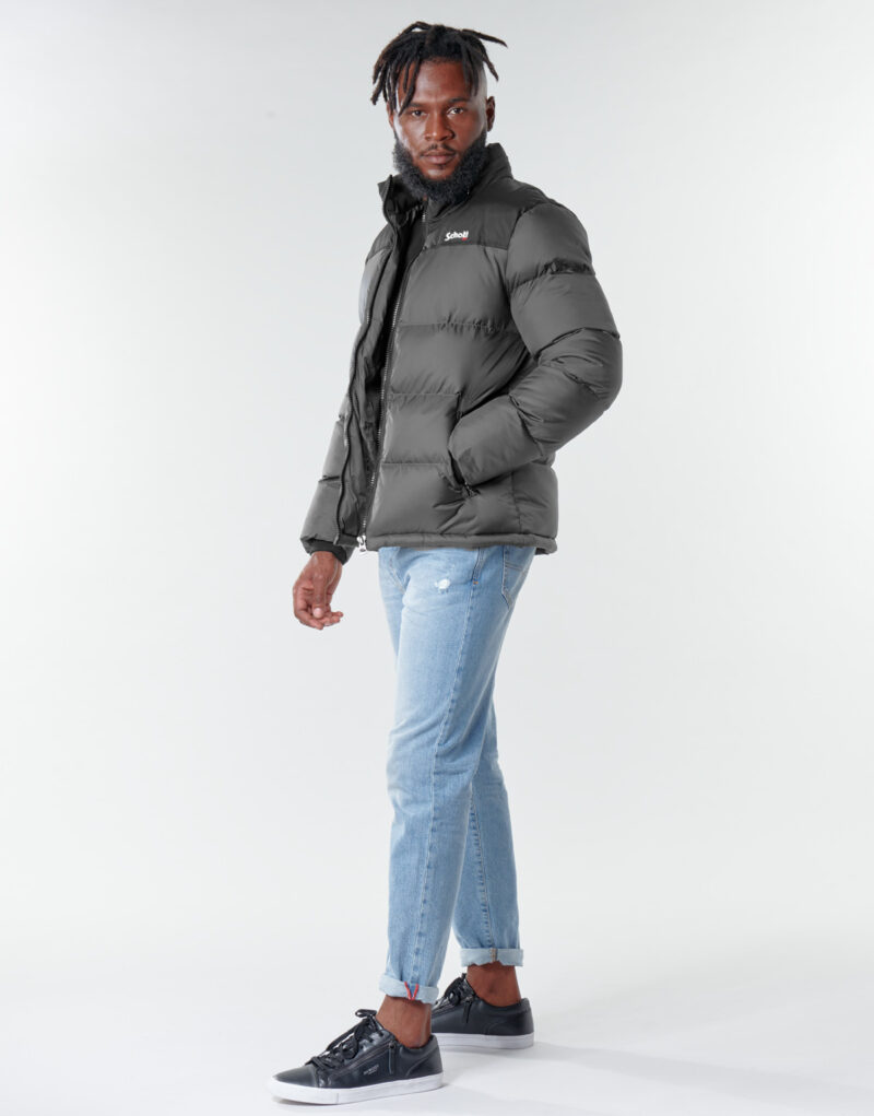 Schott Utah Daunenjacke Grau Herren Daunenjacken - Gr&ouml;&szlig;e 7