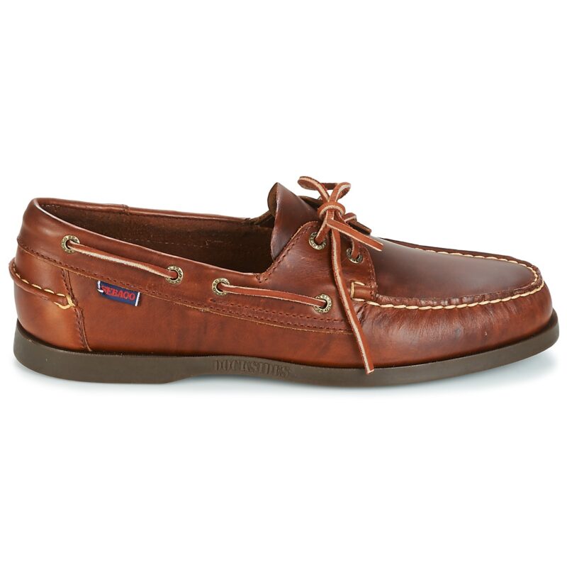 Sebago PORTLAND WAXED Brown Men's Boat Shoes - 2