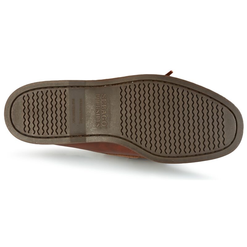 Sebago PORTLAND WAXED Brown Men's Boat Shoes - 7