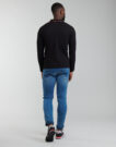 Polo &agrave; manches longues Emporio Armani Polo noir &agrave; manches longues pour homme 8N1FB5 - 4