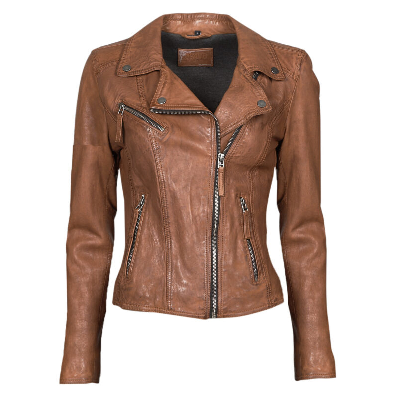 Leather jacketelle Oakwood CLIPS 6 Brown Jackets in pelle Donna - 1