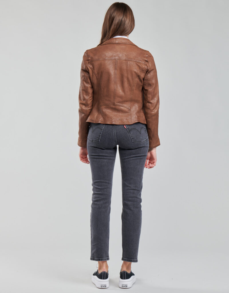 Leather jacketelle Oakwood CLIPS 6 Brown Jackets in pelle Donna - 4