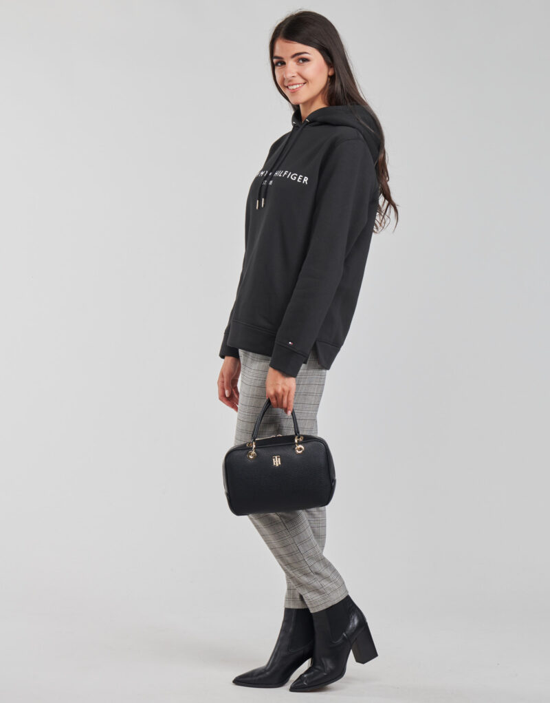 Felpe con cappuccio Tommy Hilfiger HERITAGE HILFIGER HOODIE LS Nero Felpe con cappuccio Donna - 3