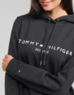 Felpe con cappuccio Tommy Hilfiger HERITAGE HILFIGER HOODIE LS Nero Felpe con cappuccio Donna - 5
