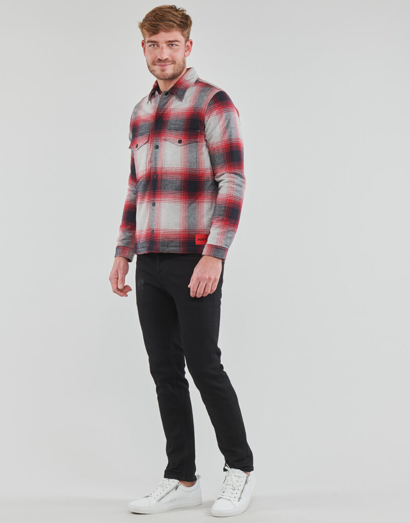 Lang&auml;rmeliges Shirt HUGO Enalu Herren-Langarmhemden, grau - 3
