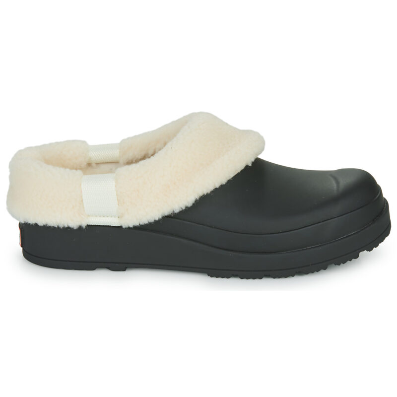 Hunter Play Sherpa Schwarz Pantoletten Damen - 2
