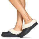 Hunter Play Sherpa Schwarz Pantoletten Damen - 8