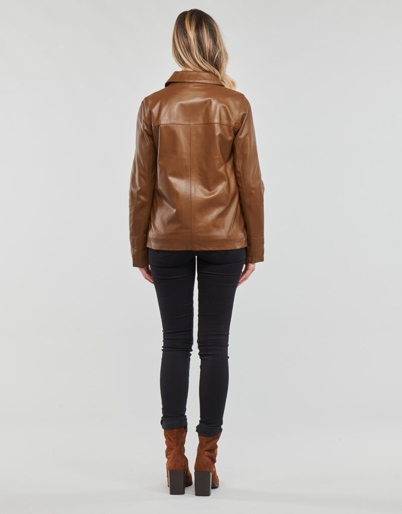 Giacca in pelle Oakwood NANCY Marrone Giacche in pelle Donna - 4