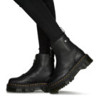 Dr. Martens JETTA SENDAL BLACK Nero Stivaletti Donna - 8