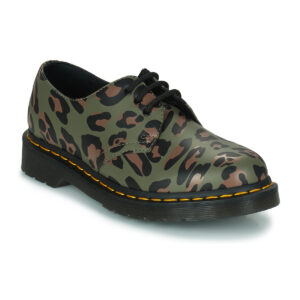 Dr. Martens  1461 Smooth Distorted Leopard  Kaki -  Stivaletti Donna