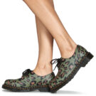 Dr. Martens 1461 Smooth Distorted Leopard Kaki Stivaletti Donna - 8
