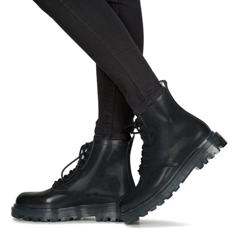 Melissa MelBotines negros para mujer Lissa Coturno Ad - Talla 8