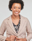 Kap JDY JDYHARMONY STRICKJACKE OTW ZHS Beige Mantelle Frau - 5