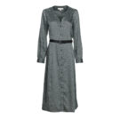 Dress MICHAEL Michael Kors MK LOGO TIE MIDI DRS Nero Abiti Lunghi Donna - 1