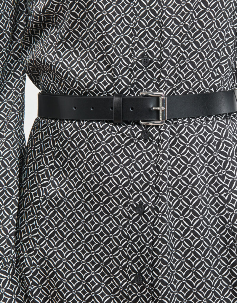 Dress MICHAEL Michael Kors MK LOGO TIE MIDI DRS Nero Abiti Lunghi Donna - 5