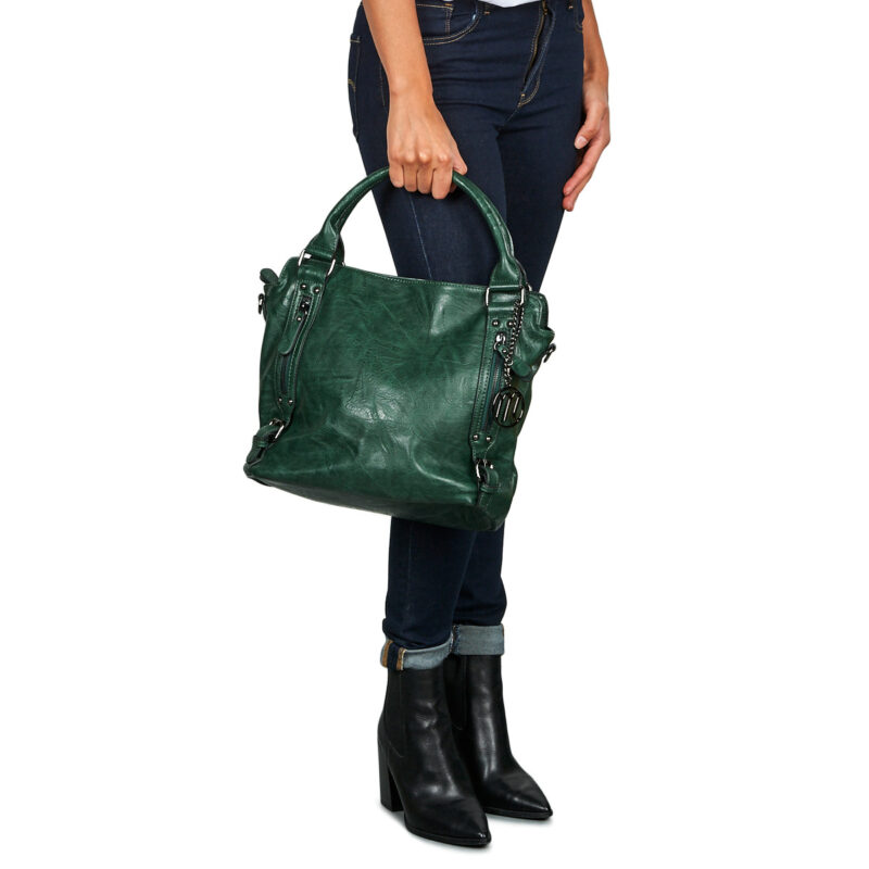 Moony Mood PERMILIE Gr&uuml;ne Damen-Schultertaschen - 6