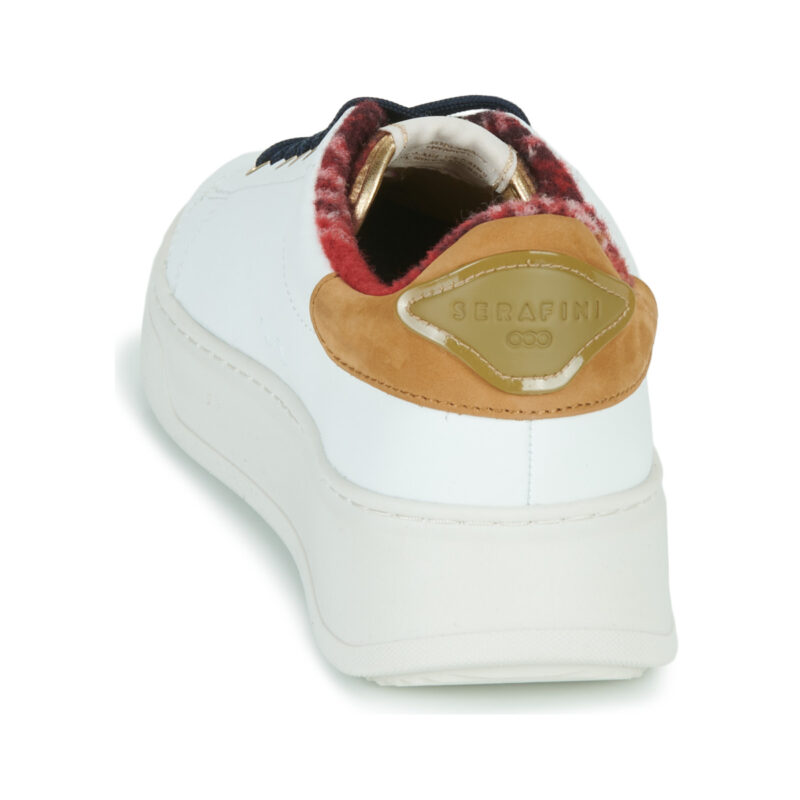 Serafini J. CONNORS Wei&szlig;e Low-Top-Sneaker f&uuml;r Damen - Gr&ouml;&szlig;e 5