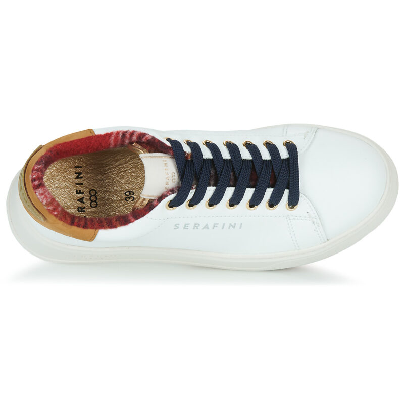 Serafini J. CONNORS Wei&szlig;e Low-Top-Sneaker f&uuml;r Damen - Gr&ouml;&szlig;e 6