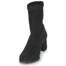Myma 5897-MY-STRECH-VELOUR-NOIR Schwarz Damen-Stiefeletten - 3