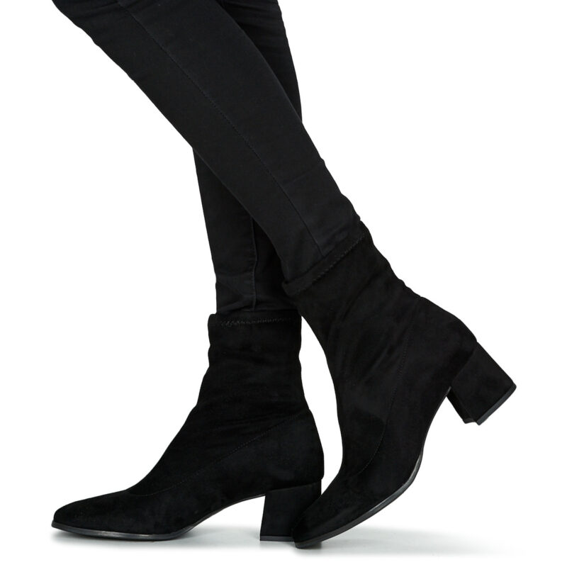 Myma 5897-MY-STRECH-VELOUR-NOIR Schwarz Damen-Stiefeletten - 8