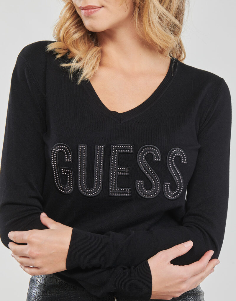 Jumper Guess PASCALE VN LS Nero Maglioni Donna - 5