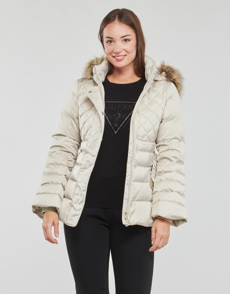 Piumino Guess LAURIE DOWN JACKET Beige Piumini Donna - 2