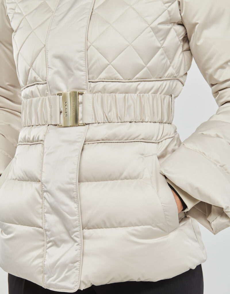 Piumino Guess LAURIE DOWN JACKET Beige Piumini Donna - 5