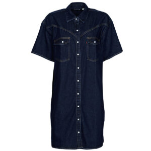 Abito corto  Levis  ELOWEN WESTERN DRESS  Blu -  Abiti corti Donna