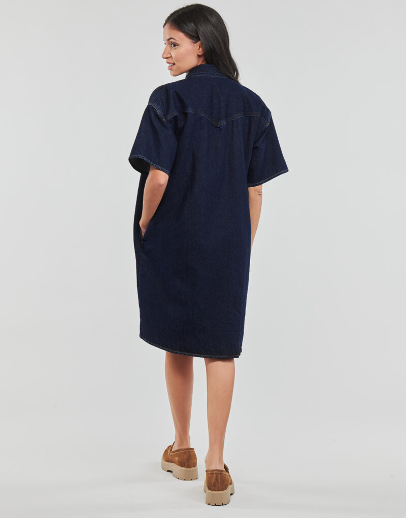 Abito corto Levis ELOWEN WESTERN DRESS Blu Abiti corti Donna - 4