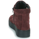 Casual Attitude NEW0001 Bordeaux Women's High Sneakers - 5