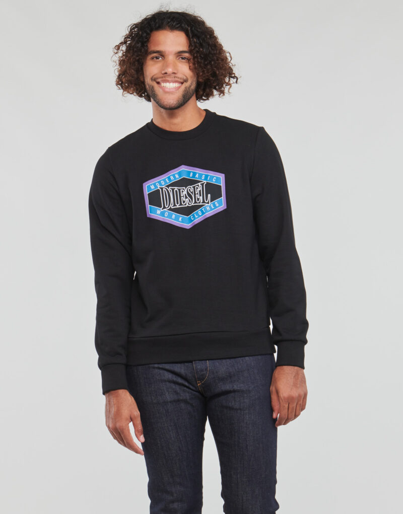 Sweatshirts Diesel S-GINN-K27 Noir Sweatshirts Homme - 2