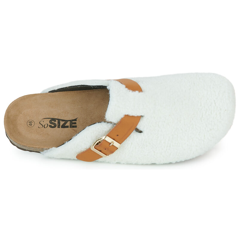 So Size BELLOBO Bianco Pantofole Uomo - 6