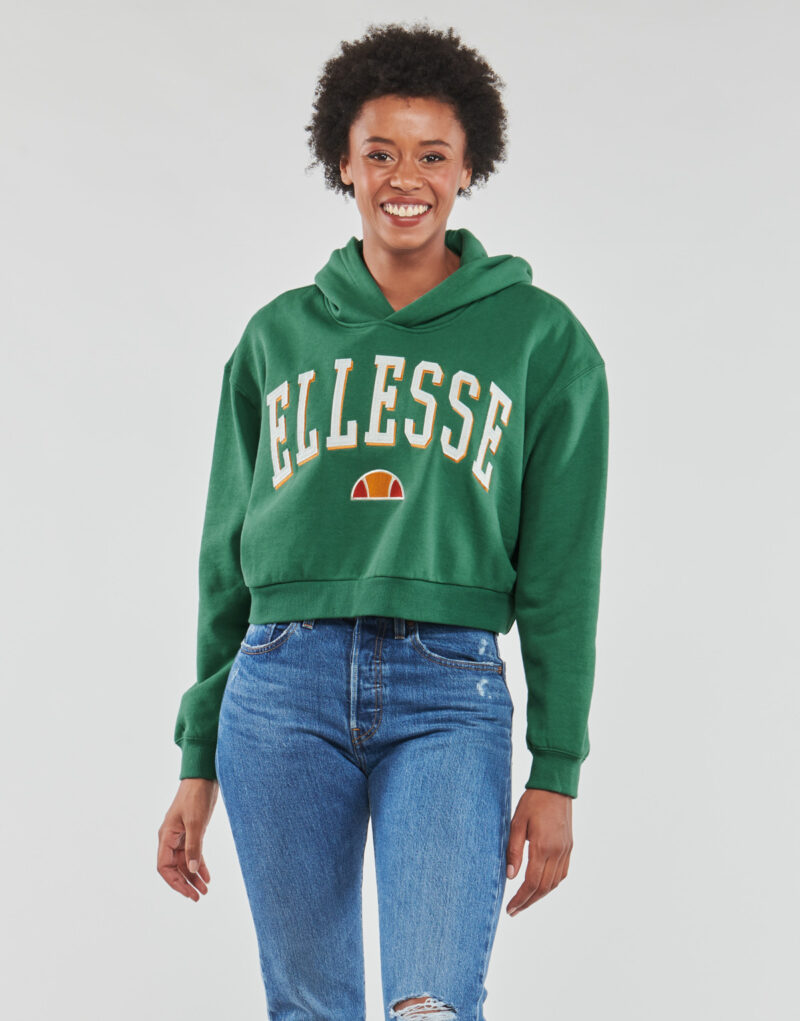 Felpe con cappuccio Ellesse RAMO CROP HOODY Verde Felpe con cappuccio Donna - 2