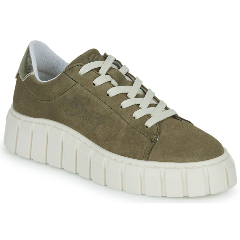Betty London MABELLE Baskets basses kaki pour femmes - 1
