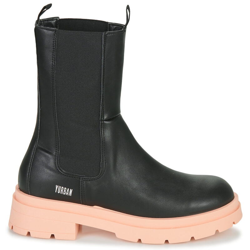 Yurban NAPOLI Schwarze Damen-Ankle-Boots - Gr&ouml;&szlig;e 2