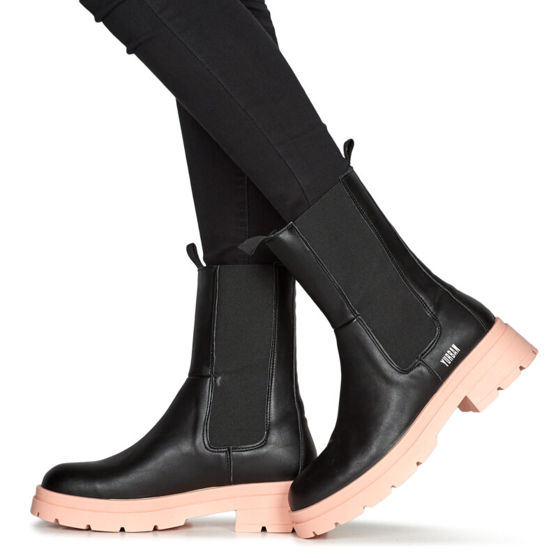 Yurban NAPOLI Schwarze Damen-Ankle-Boots - Gr&ouml;&szlig;e 8