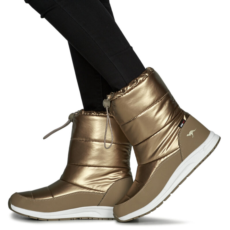 Kangaroos K-WW Luna RTX Gold Women's Snow Boots - 8
